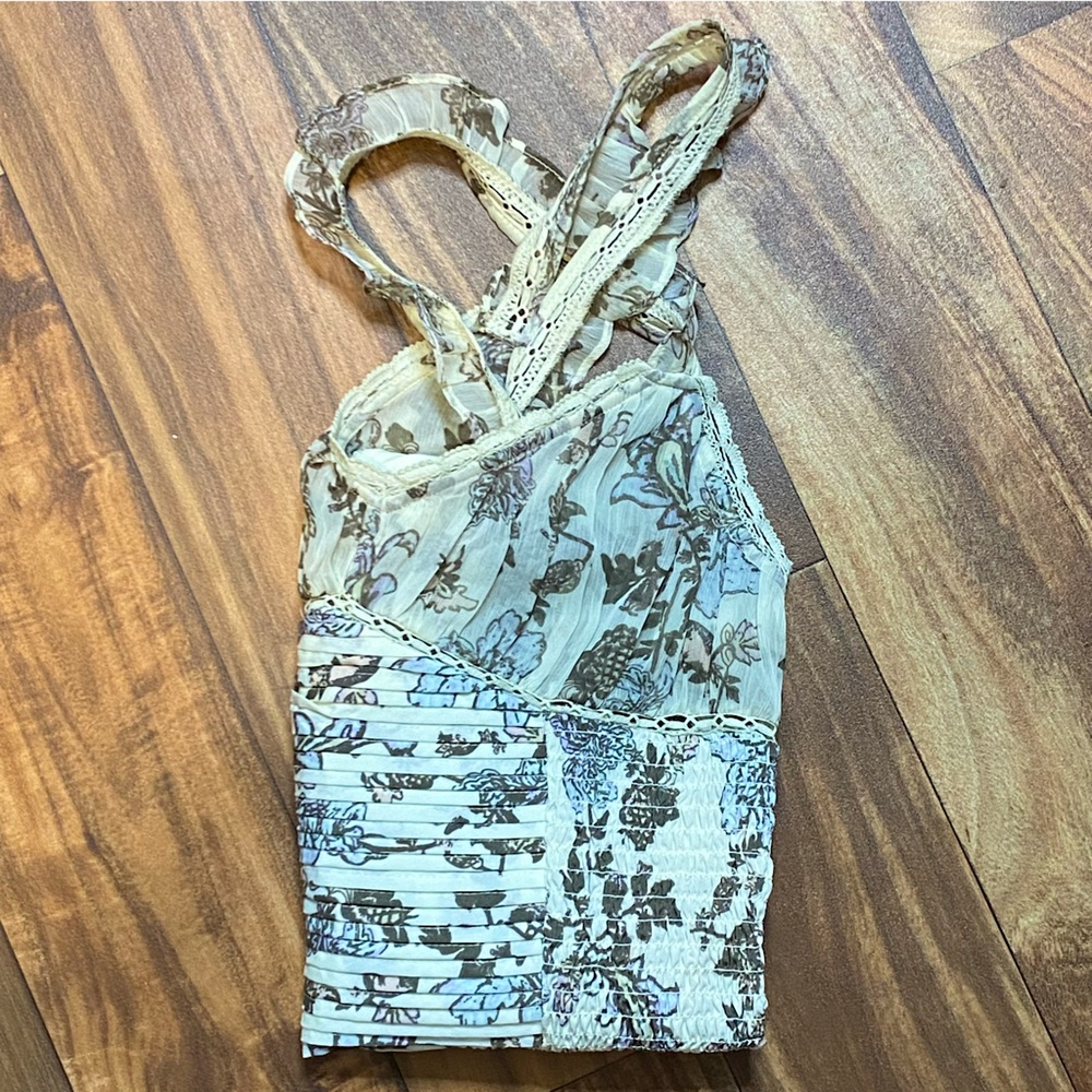 NWT! Free People Weekend Ruffle Bodysuit Lingerie - Picture 7 of 15